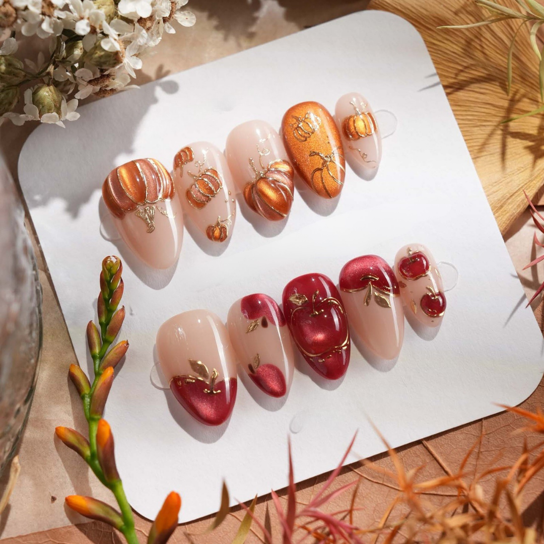 Fallen Grace Autumn Press-On Nails - Aninail