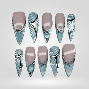 Enchanted Luster Shimmer Press-On Nails - Aninail