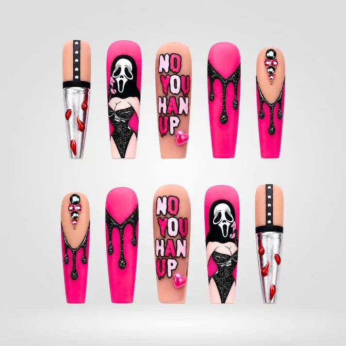 Flirty Sweethearts Collection - Halloween Press-On Nails - Aninail