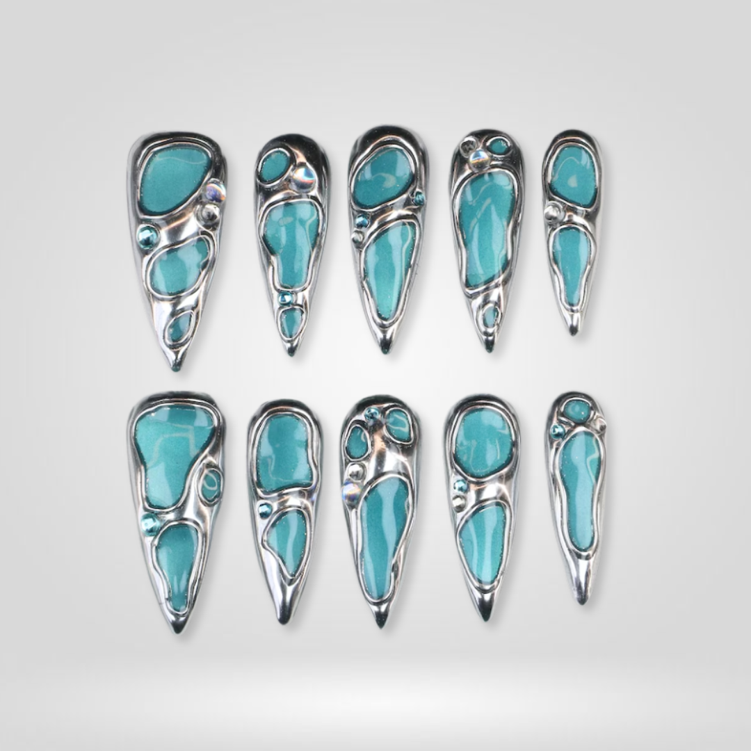 Funky Fusion Press-On Nails - Aninail