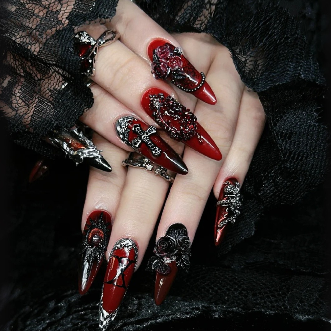 Mystic Angel Gothic Press-On Nails - Aninail
