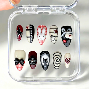 Bunny Star 3D Cute Press-On Nails - Aninail