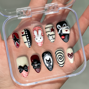 Bunny Star 3D Cute Press-On Nails - Aninail