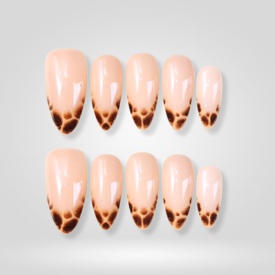 Cocoa Fade French Press-On Nails - Aninail