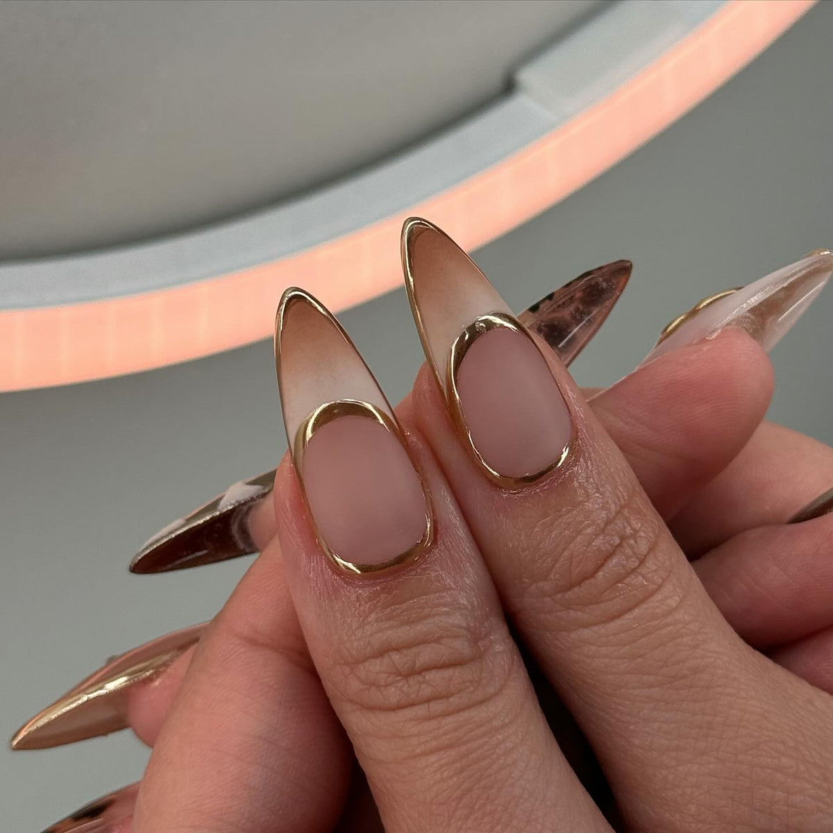 Gilded Safari 3D Press-On Nails - Aninail