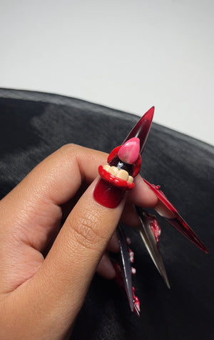 Bloody Anatomical Heart Press On Nails | $500 Sets OA08L
