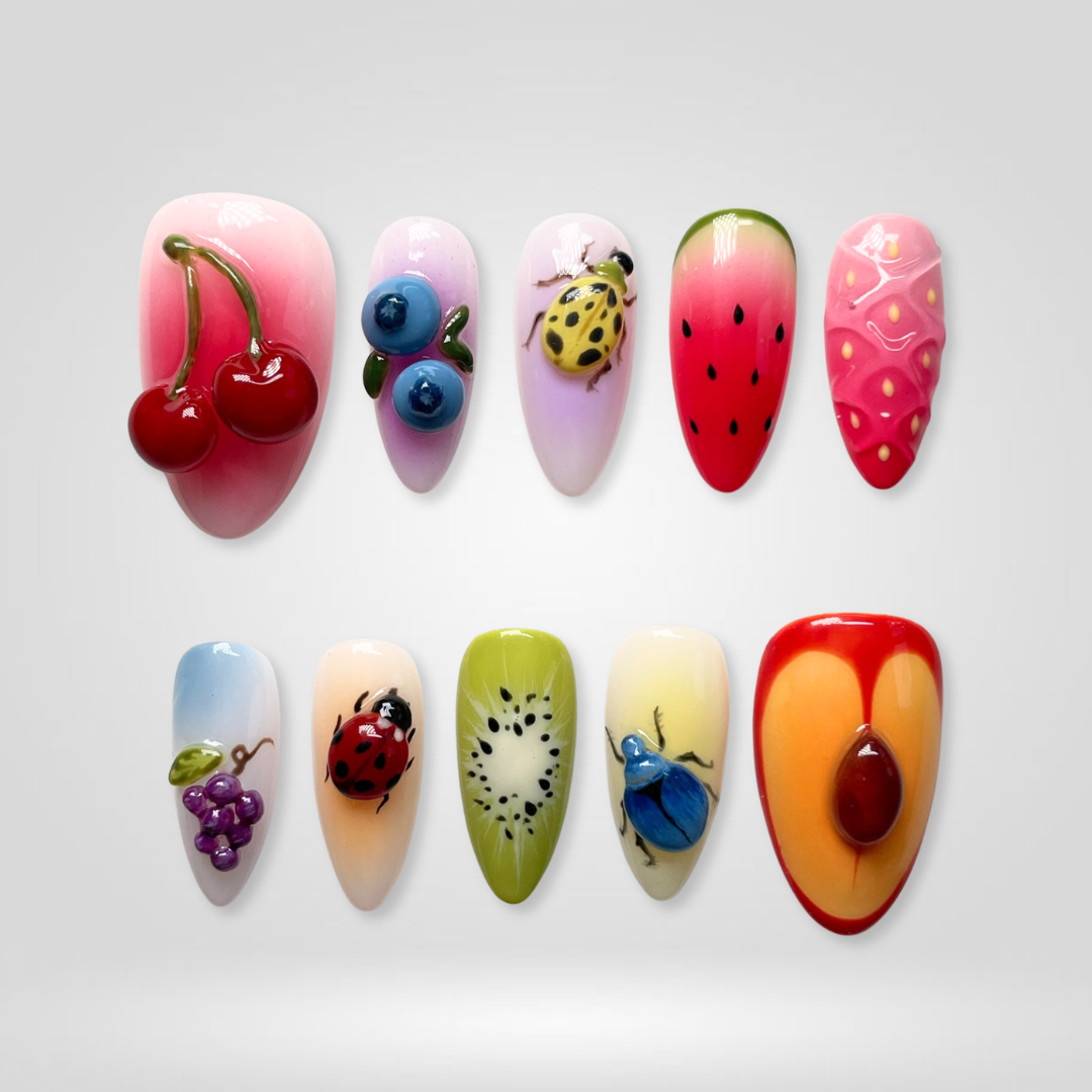 Berry Garden Fruit Press-On Nails - Aninail