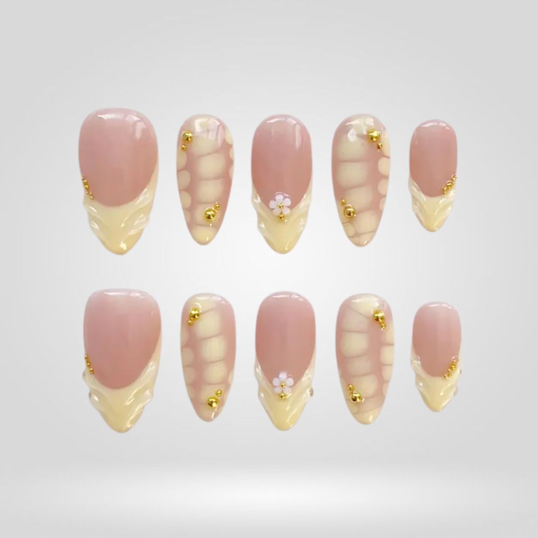 Floral Breeze Summer Press-On Nails - Aninail