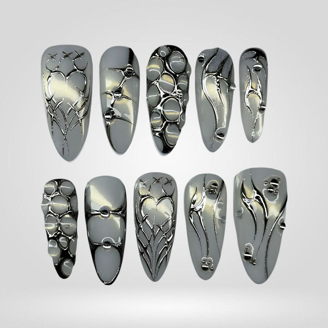 Enchanted Luster Shimmer Press-On Nails - Aninail