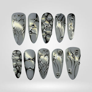Enchanted Luster Shimmer Press-On Nails - Aninail