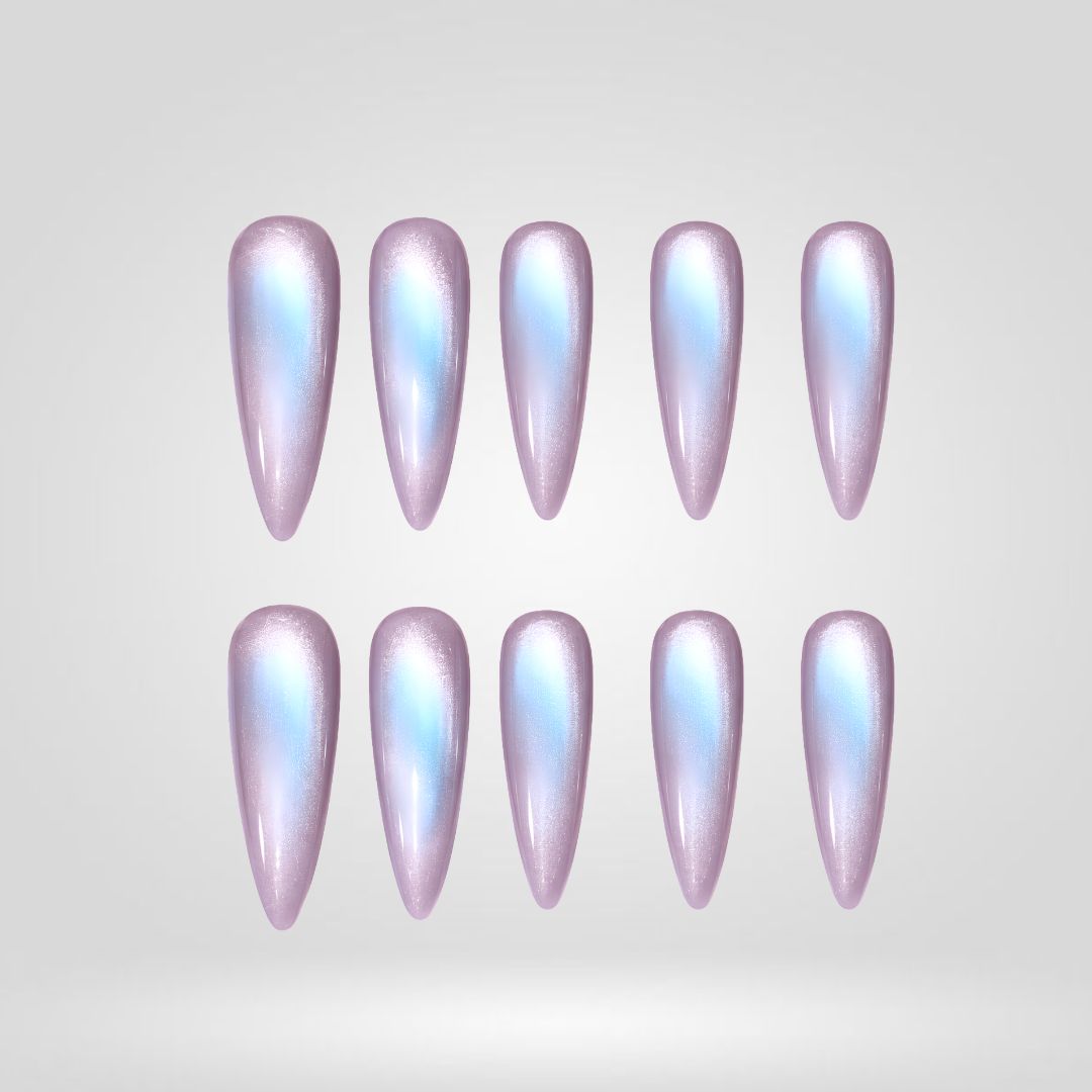 Moonlight Glow Lavender Press-On Nails - Aninail