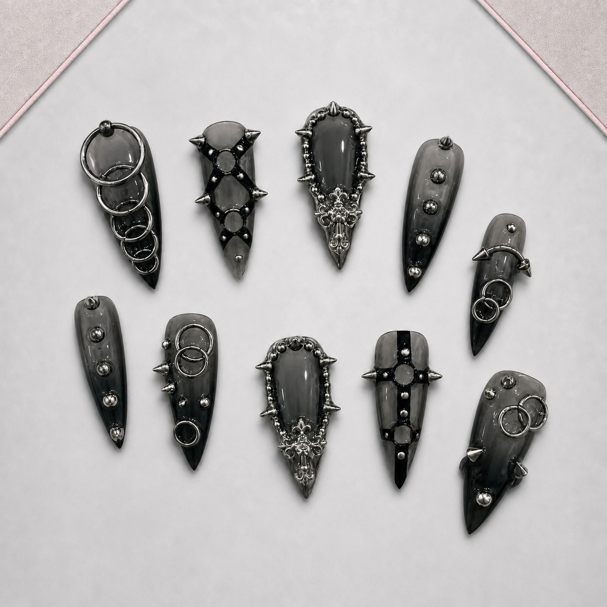 Steel Coven Gothic Press-On Nails - Aninail