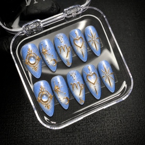 Celestial Blue Reverie Press-On Nails - Aninail