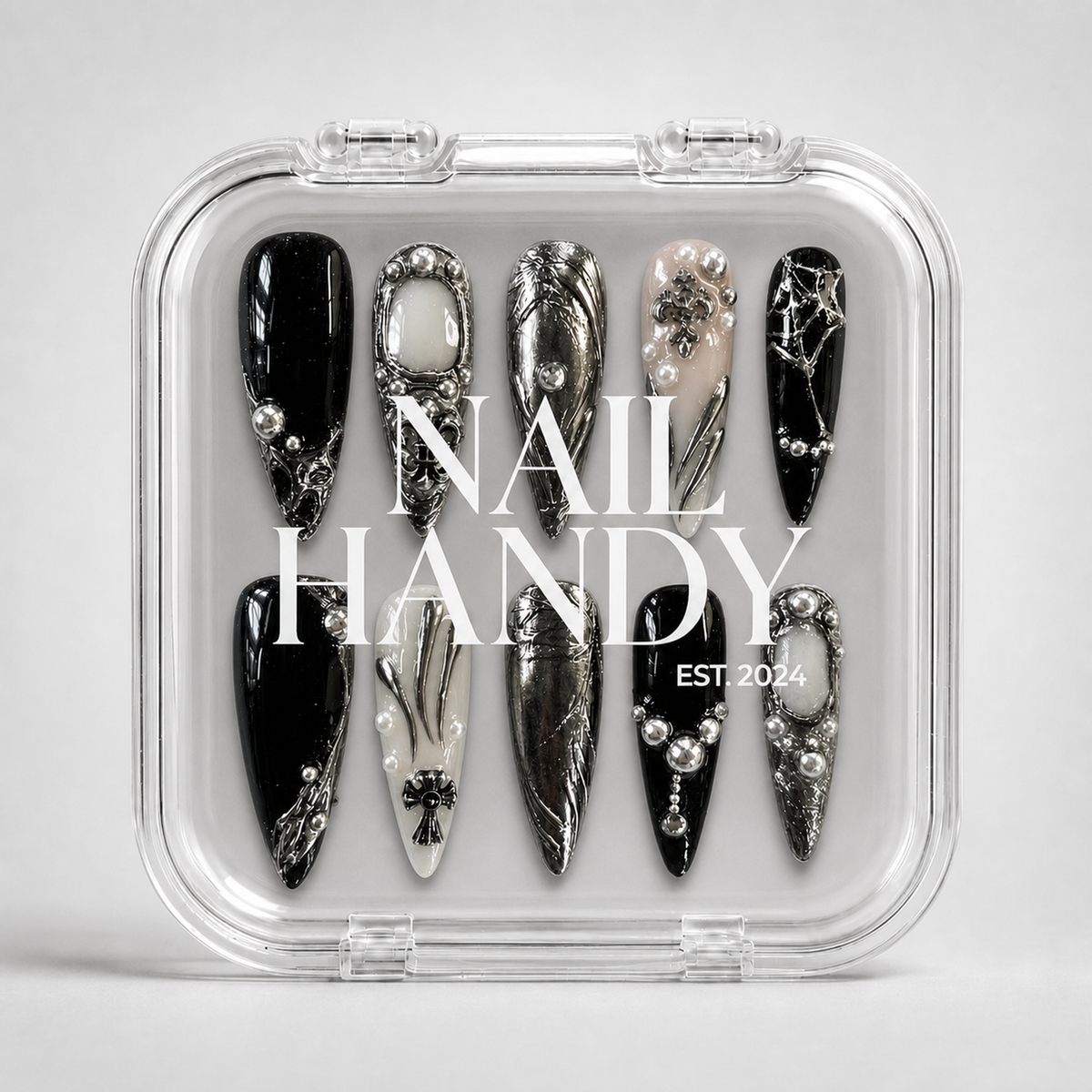 Chrome Relic Press-On Nails - Aninail