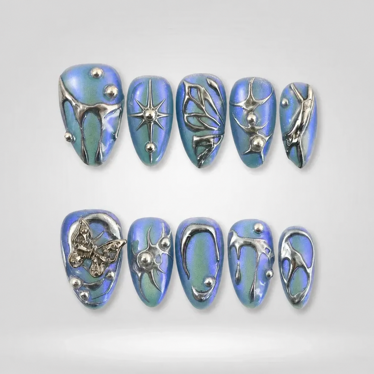 Gilded Enchantment Press-On Nails - Aninail