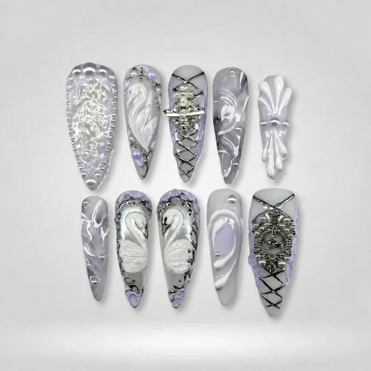 Metallic Rush Press-On Nails - Aninail