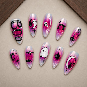 Chrome Boo Press-On Nails - Aninail