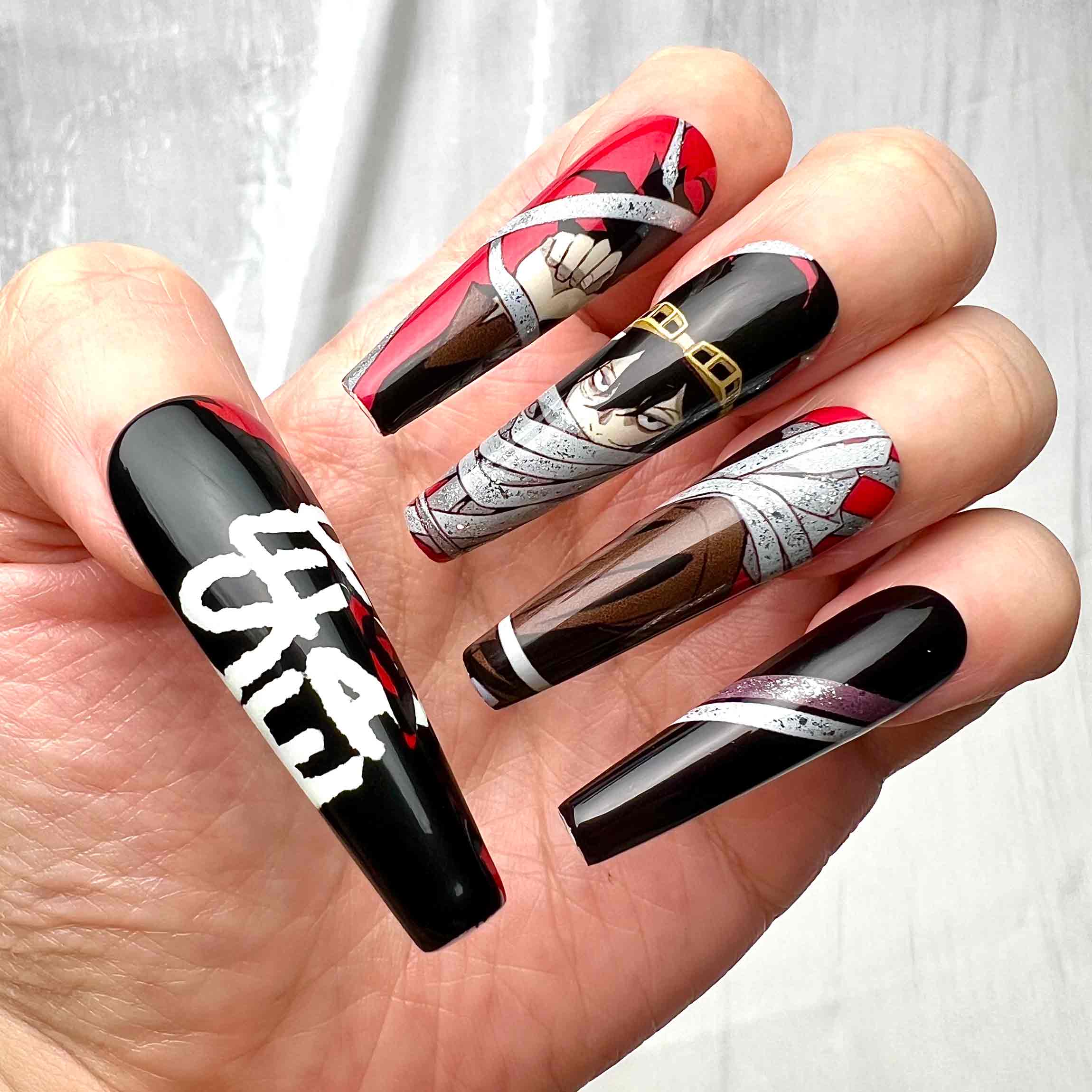 My Hero Academia Shota Aizawa Erasure Gaze Press On Nail