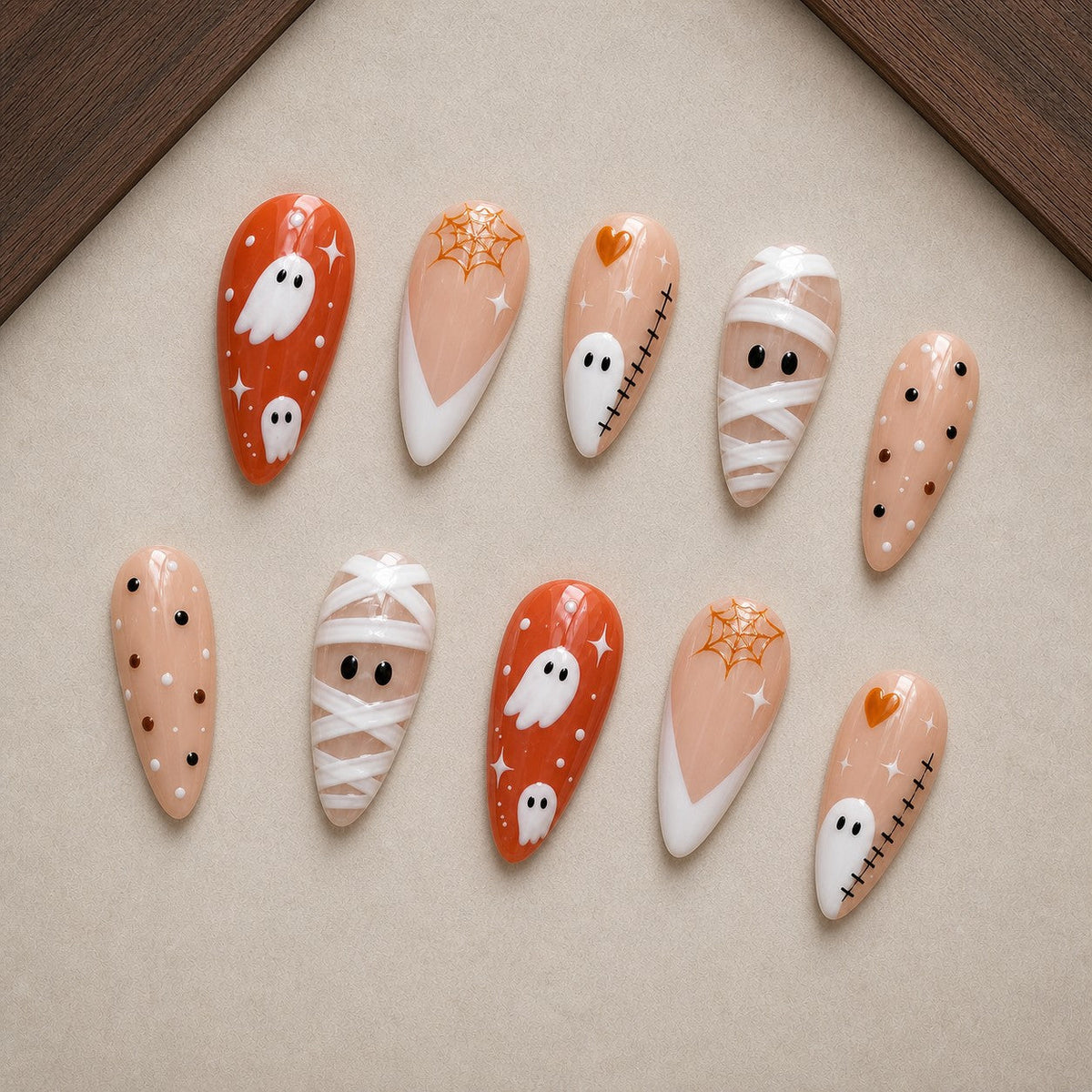 Creamsicle Spirits Press-On Nails - Aninail
