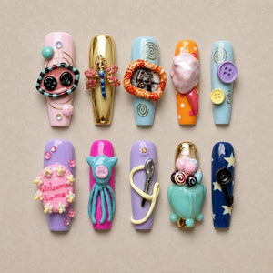 Cutie Halloween 2D Collection â€“ Halloween Press-On Nails - Aninail