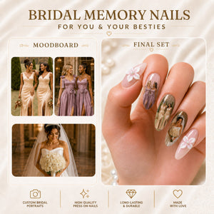 Custom Square Photo Nails - Aninail