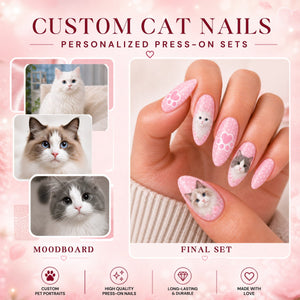 Custom Stiletto Photo Nails - Aninail