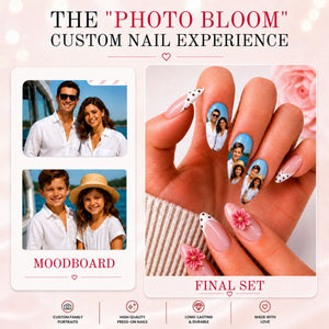 Custom Square Photo Nails - Aninail