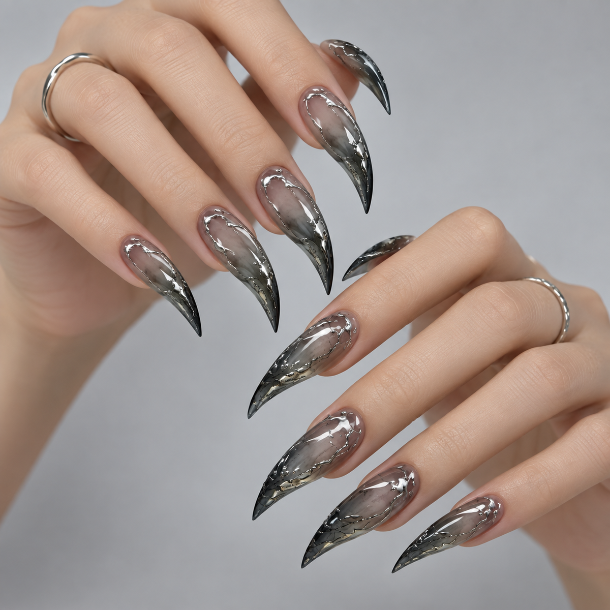 Iron Vein Claw Press-On Nails - Aninail