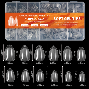 600-Piece Full Cover Nail Tips - Aninail