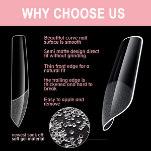 600-Piece Full Cover Nail Tips - Aninail