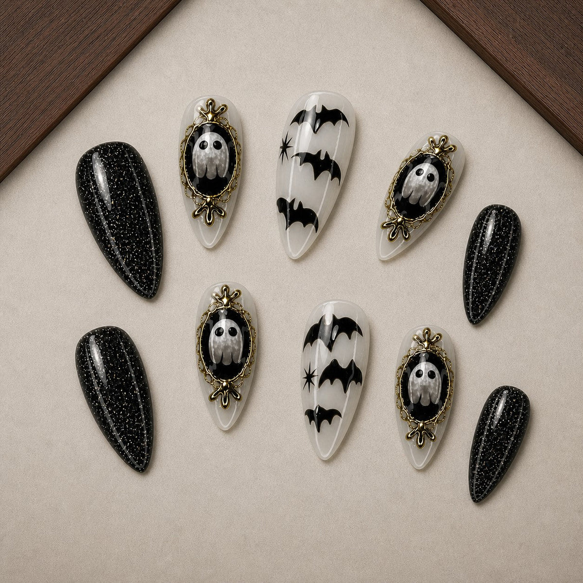 Haunted Cameo Victorian Gothic Press-On Nails - Aninail