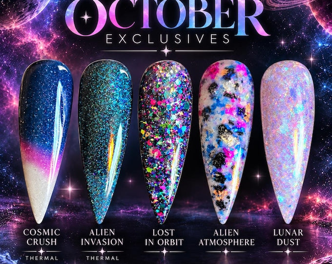 October Exclusive : Space Edition - Acrylic Nail Dip Powders
