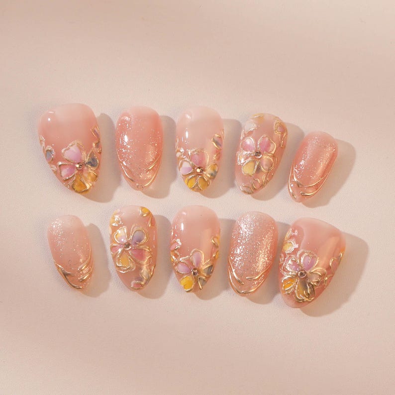 Serene Lotus Pond Press On Nails