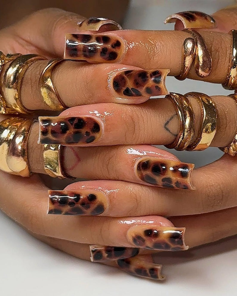 Soft Neutral Glam Press On Nails