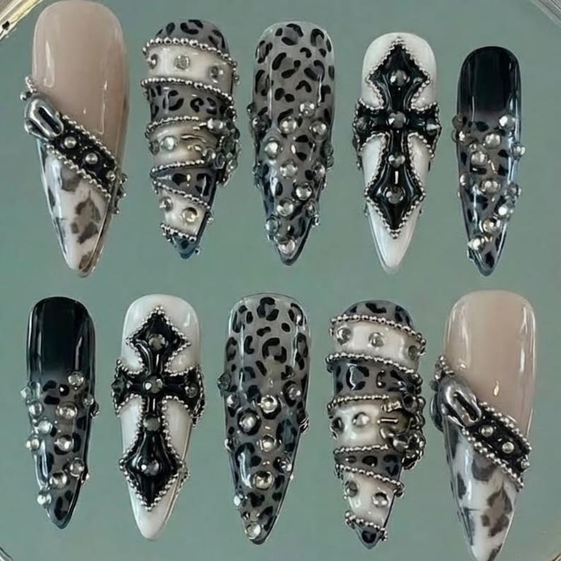 Whimsical Winter Garden Press On Nails