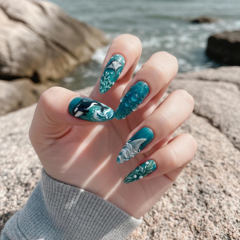 Luxury Deep Sea Adventure Press On Nails