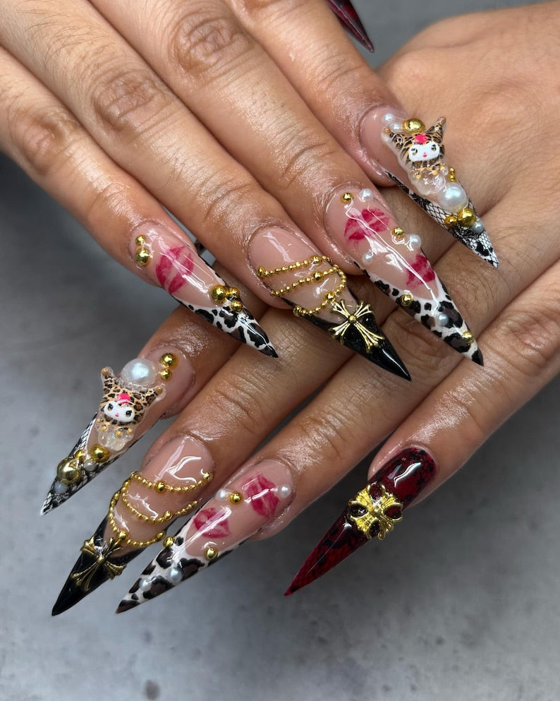 Maximalist Y2K Glam Press On Nails