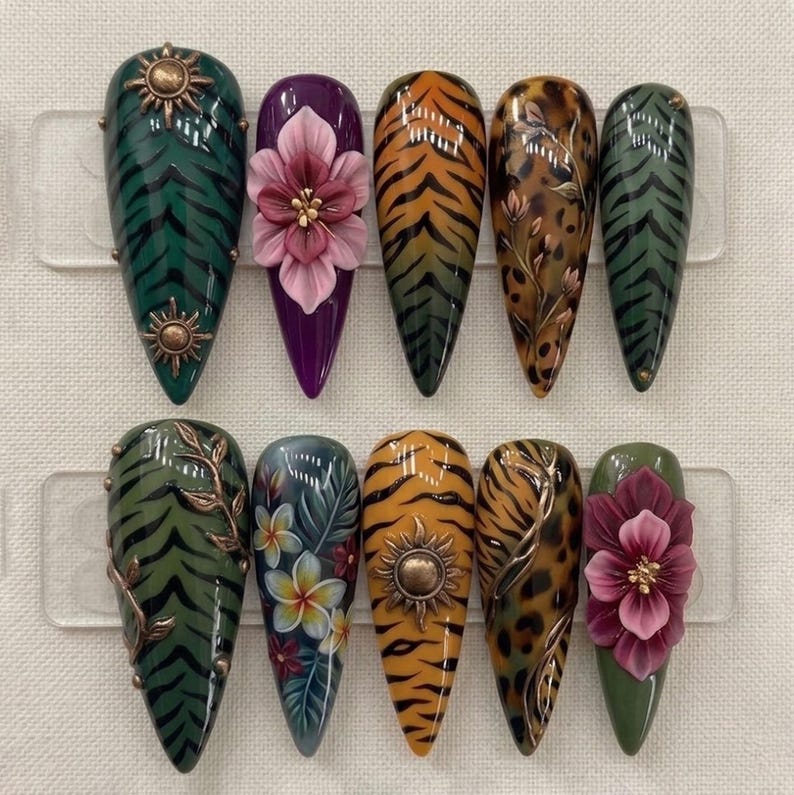 Pearl Garden Chic Press On Nails