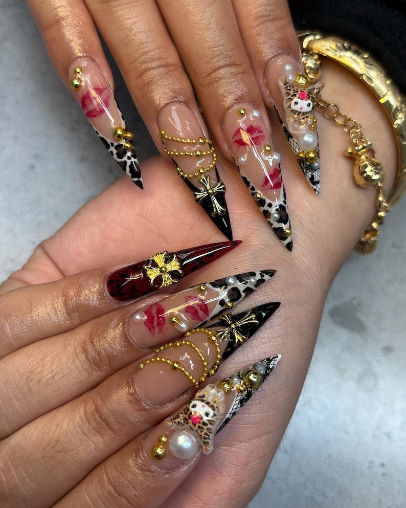Maximalist Y2K Glam Press On Nails