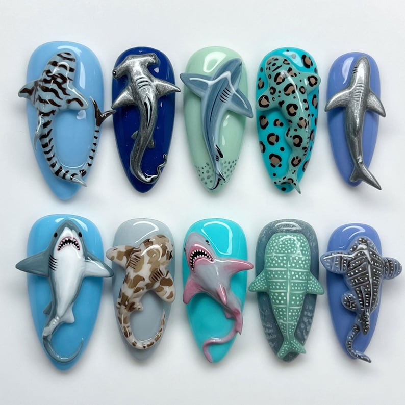 Bold Deep Sea Adventure Press On Nails