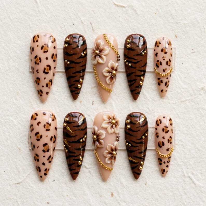 Velvet Bloom Elegance Press On Nails