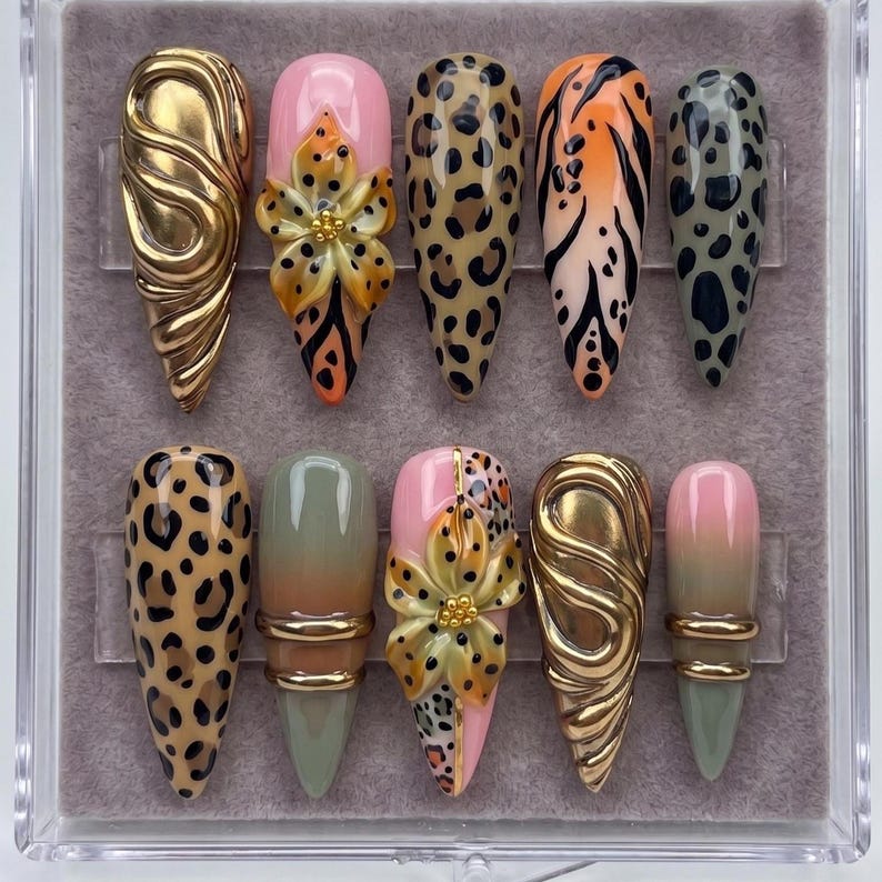 Cheerful Winter Wonderland Press On Nails