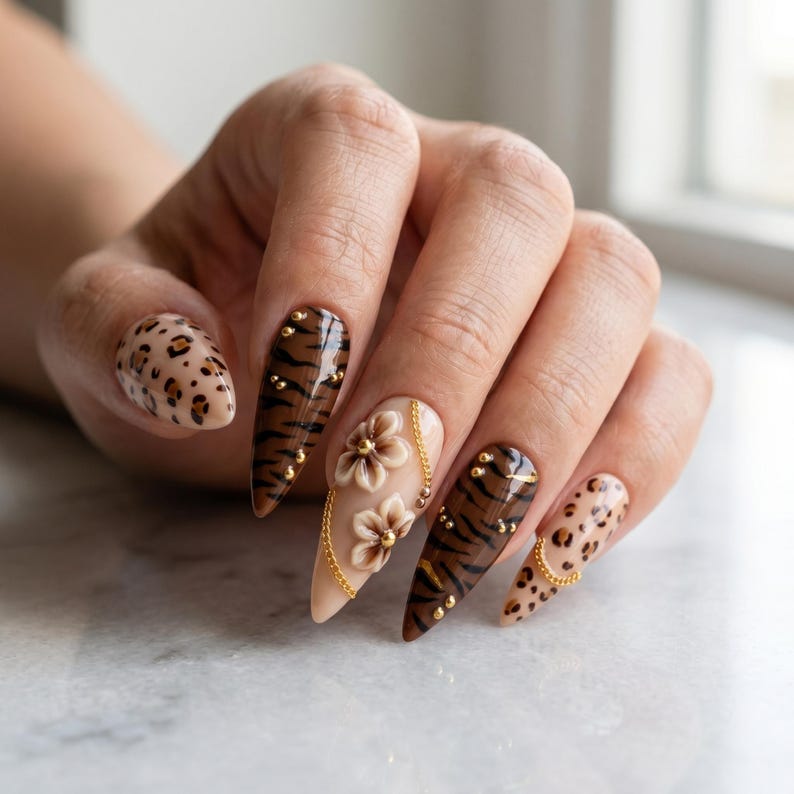 Velvet Bloom Elegance Press On Nails