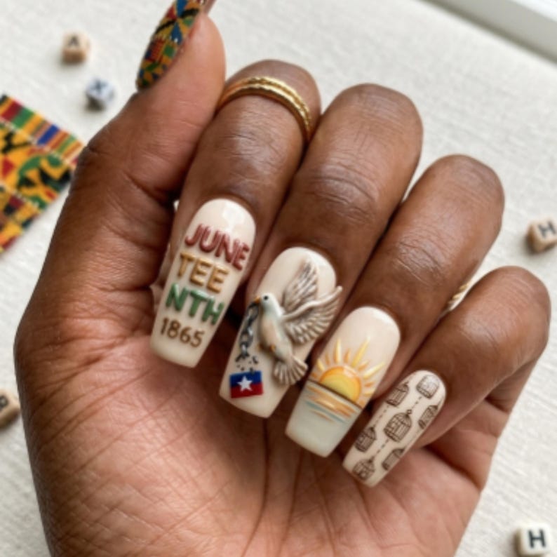 Heritage Sunrise Celebration Press On Nails