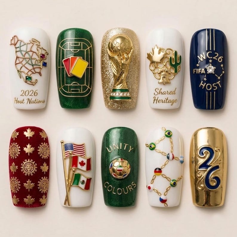 Global Championship Spirit Press On Nails
