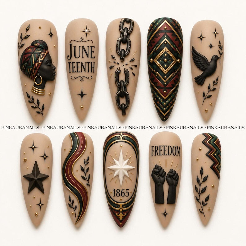 Heritage Celebration Cultural Elegance Press On Nails