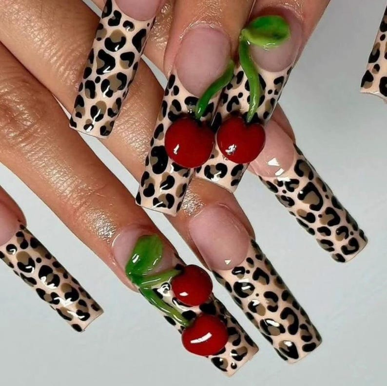 Scarlet Winter Elegance Press On Nails
