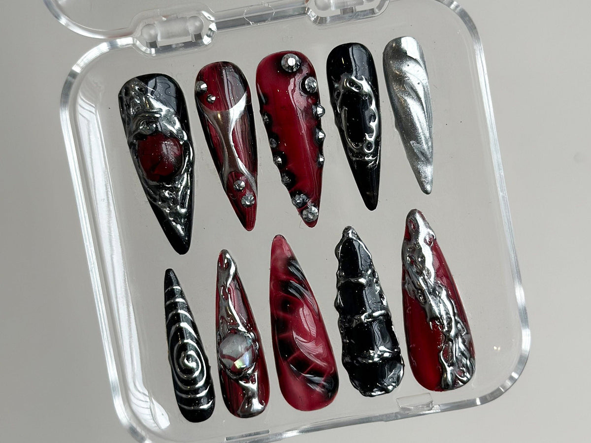 Elegant Lotus Flower Press On Nails | OB23T