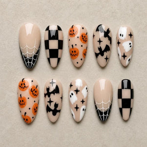 Pink After Dark Collectionâ€“ Halloween Press-On Nails - Aninail