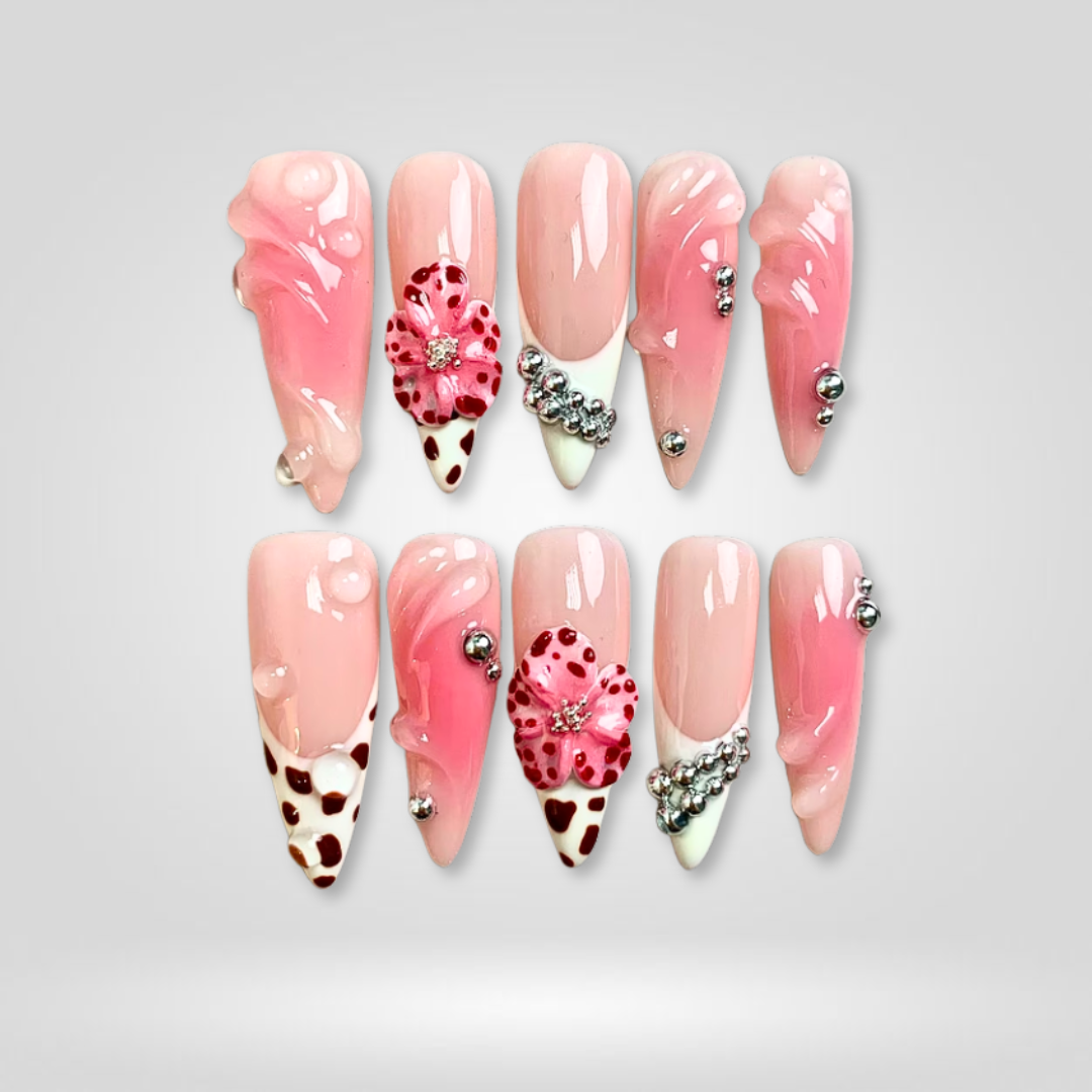 Rosy Glow Press-On Nails - Aninail